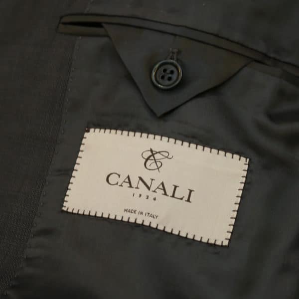 canali suit gray lining