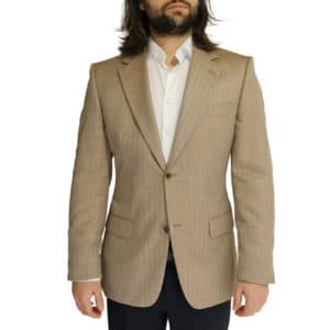 Boss soft beige herringbone jacket