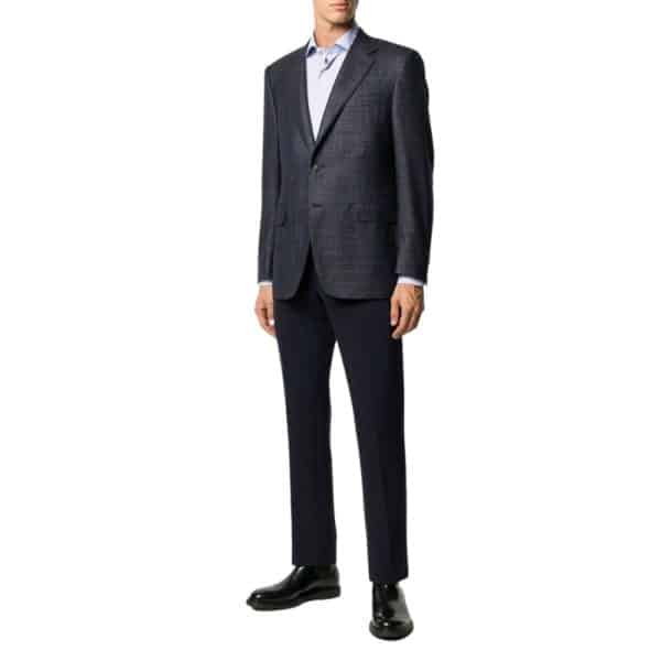 CANALI MICRO WEAVE JACKET IN NAVY1