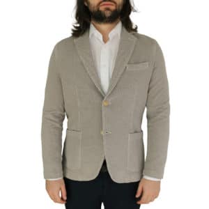 Circolo beige small pattern jersey jacket