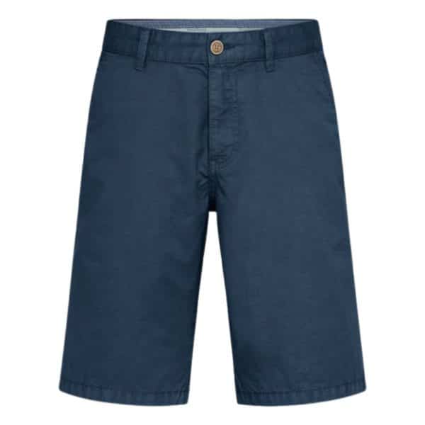 FYNCH HATTON Casual Fit Pure Cotton Shorts Petrol Blue front
