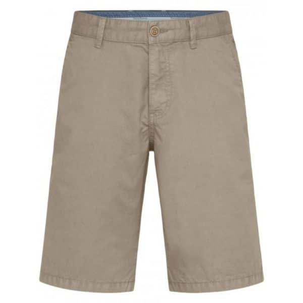 FYNCH HATTON Casual Fit Pure Cotton Shorts in Beige front