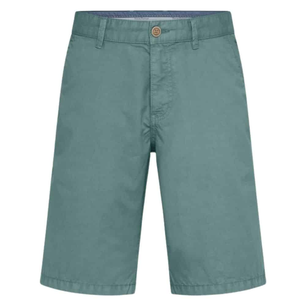 FYNCH HATTON Casual Fit Pure Cotton Shorts in Peppermint front