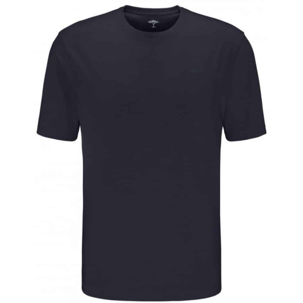 Fynch Hatton Casual Fit Cotton T Shirt in navy front