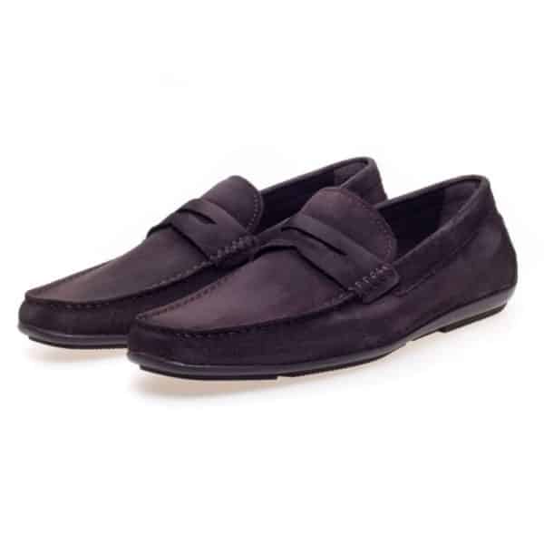 JOHN WHITE SORRENTO BROWN SUEDE DRIVING SHOES