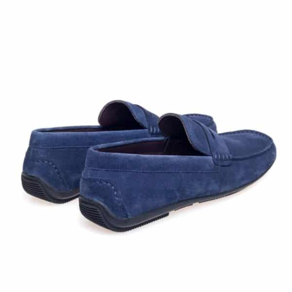 JOHN WHITE SORRENTO NAVY SUEDE DRIVING SHOES1