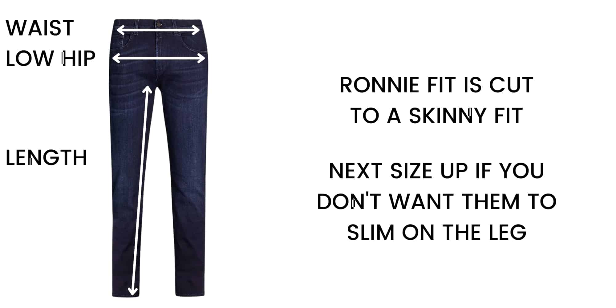 7 FOR ALL MANKIND RONNIE SIZE CHART