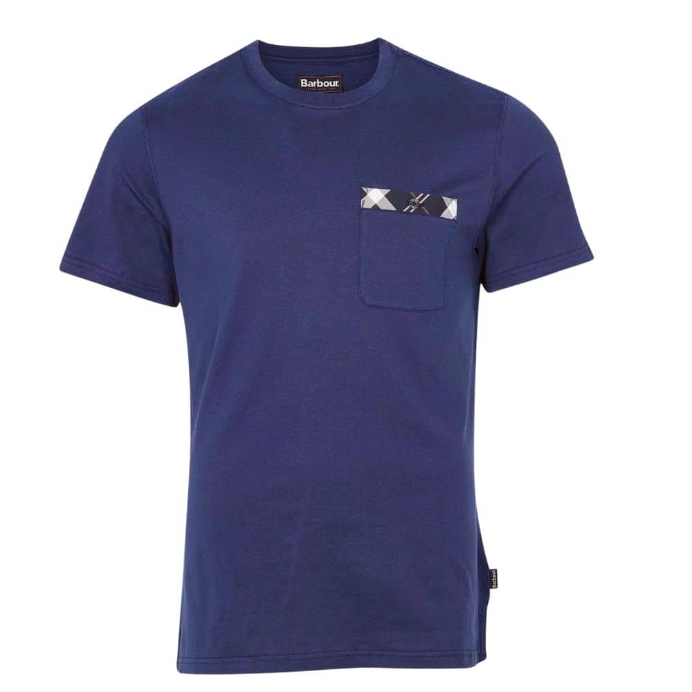 BARBOUR BRYCE T SHIRT in Blue front