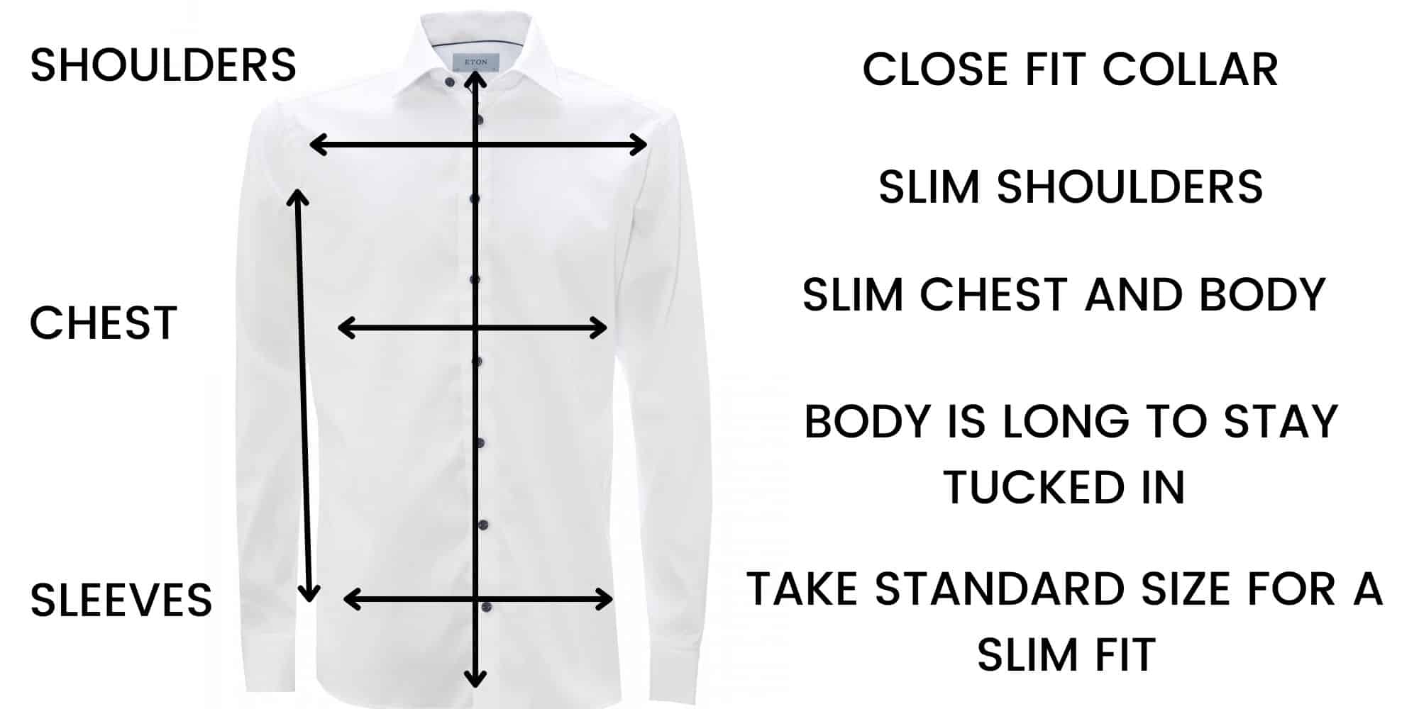 Eton Shirts Slim Fit Size Chart