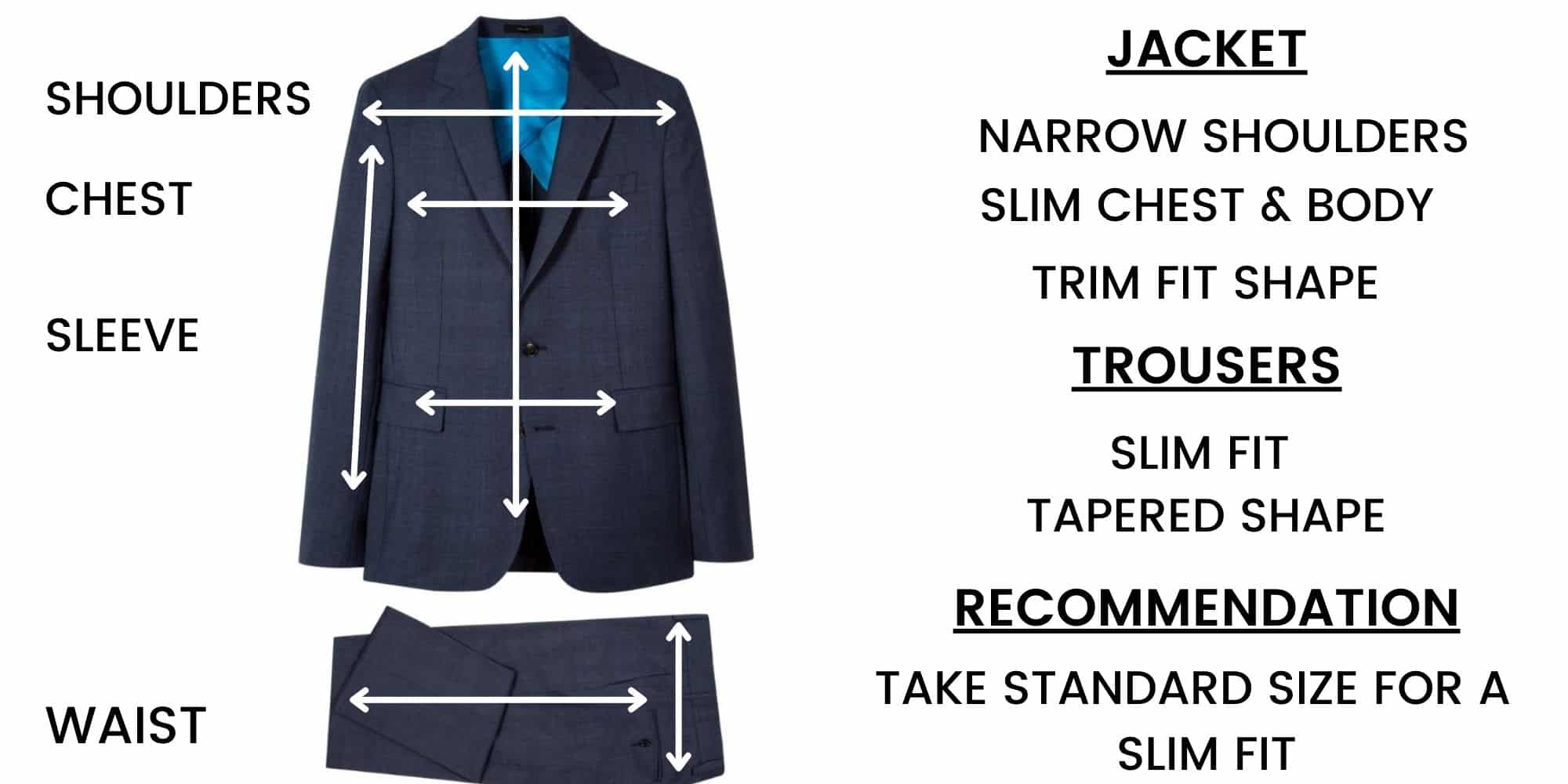Paul Smith Suits – Size Chart