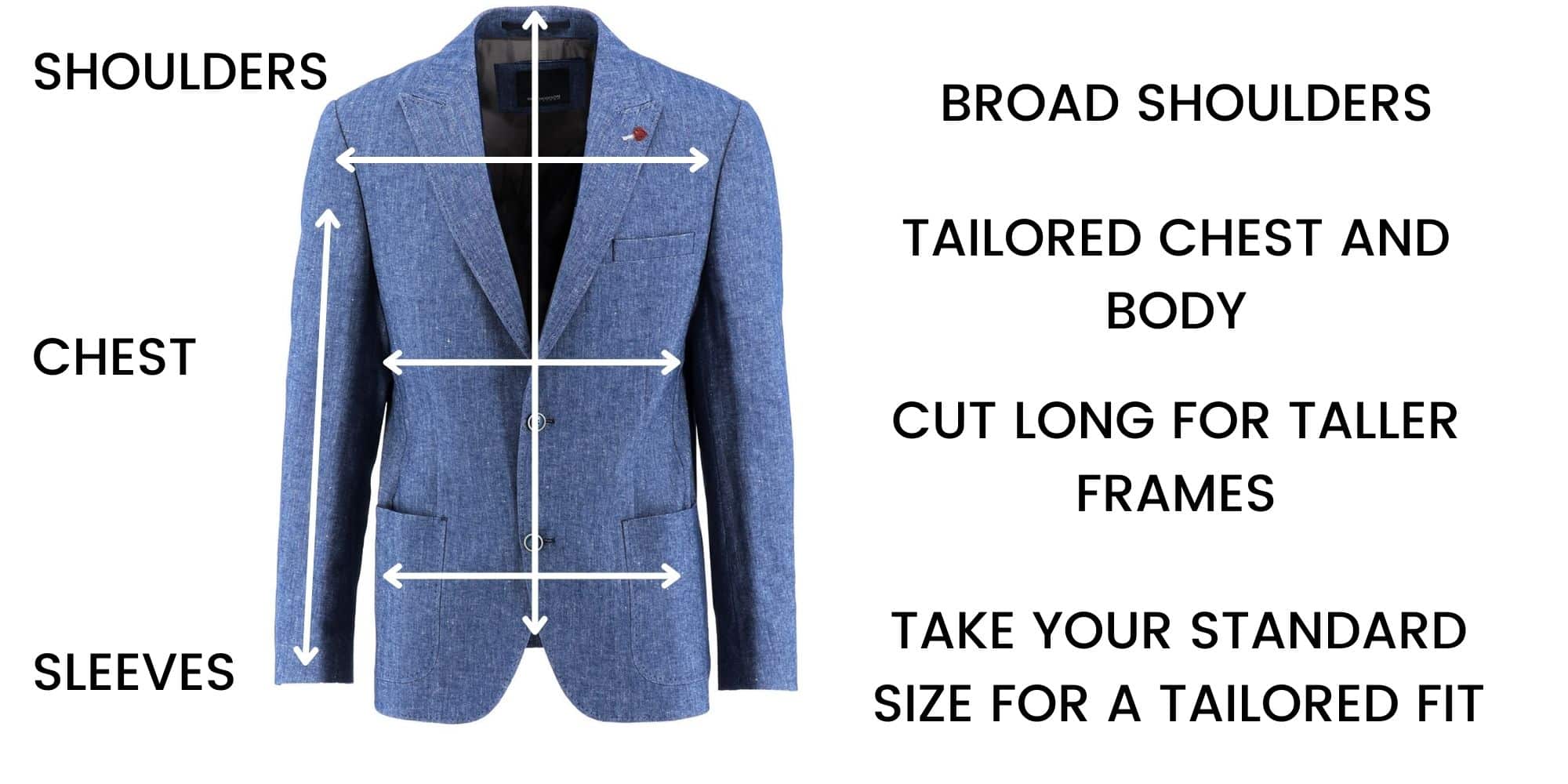 Roy Robson Jacket Size Guide