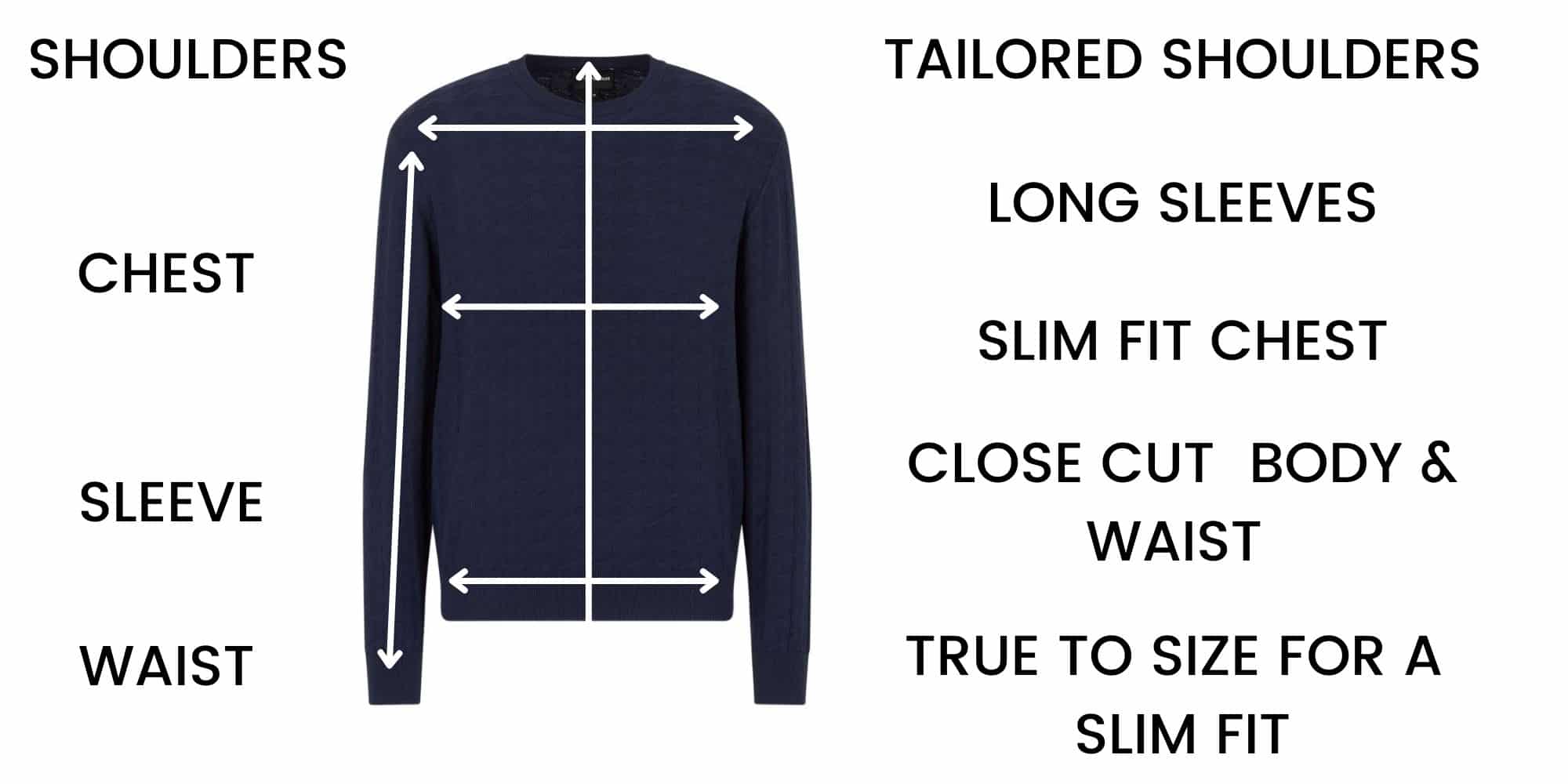 Emporio Armani Knitwear / Sweatshirts Size Chart