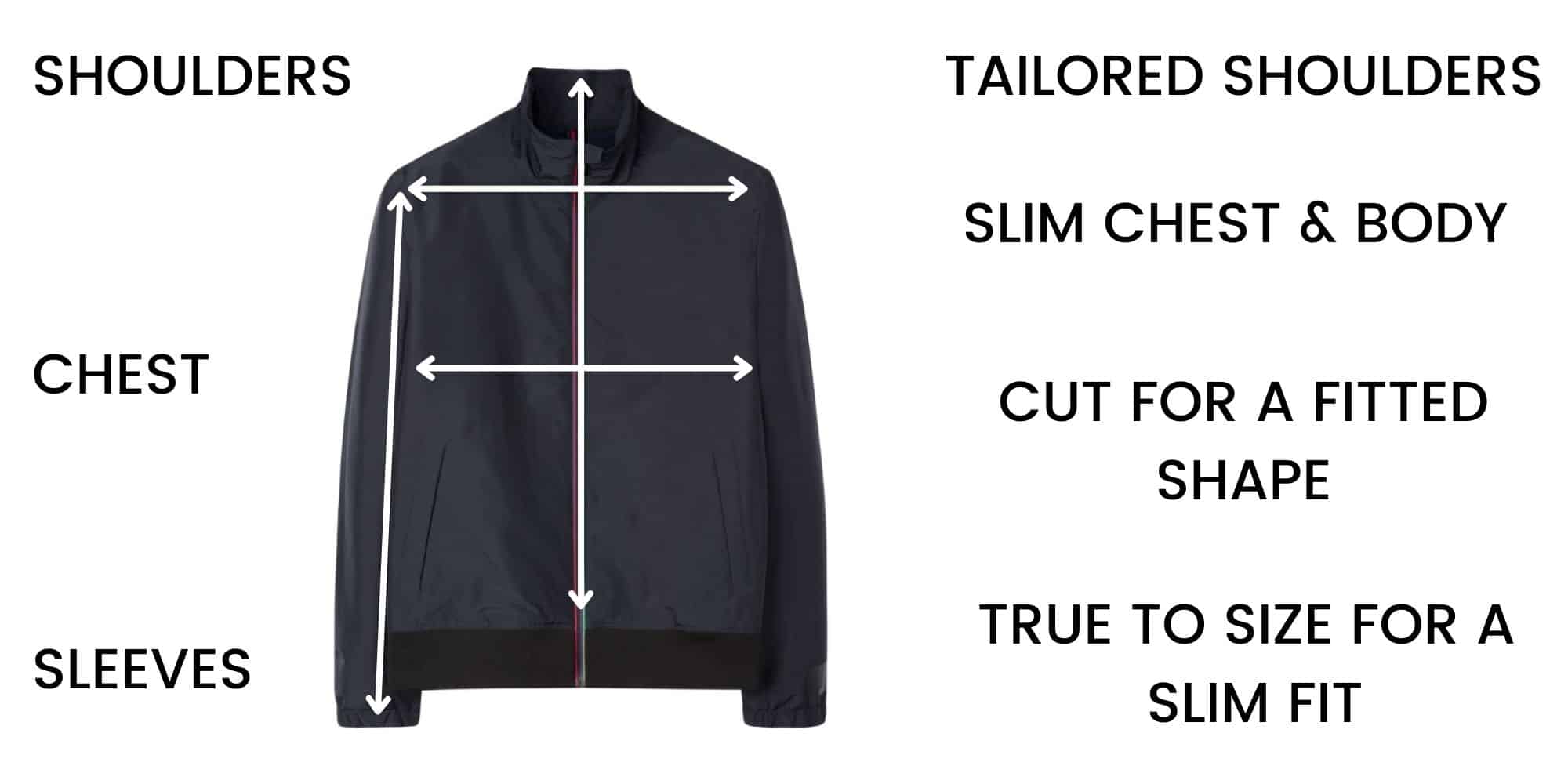 Paul Smith Casual Jackets Size Guide