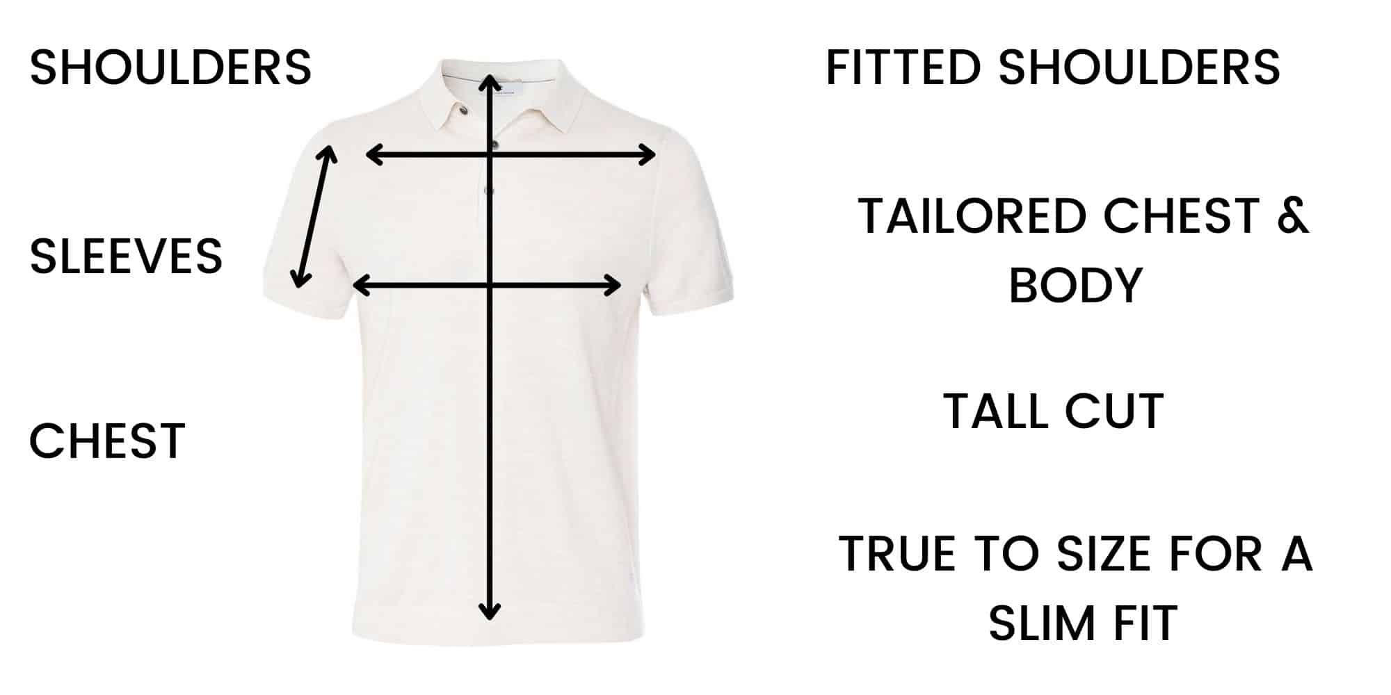 Thomas Maine Polo Shirts Size Chart