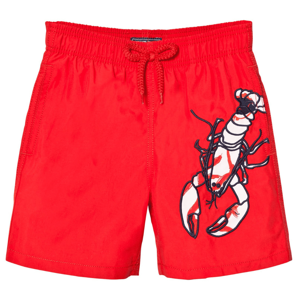 VILEBREQUIN Red Lobster Embroidered Swimming Trunks