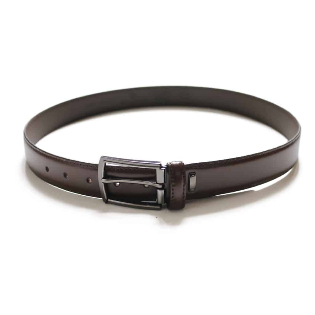 MIGUEL BELLIDO SMOOTH LEATHER BROWN BELT