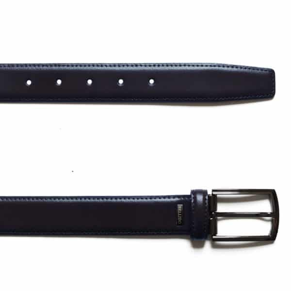 MIGUEL BELLIDO SMOOTH LEATHER navy BELT 2