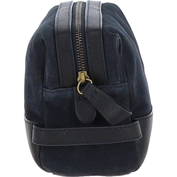 suede and leather luxury wash bag navy tom p4321 18447 image