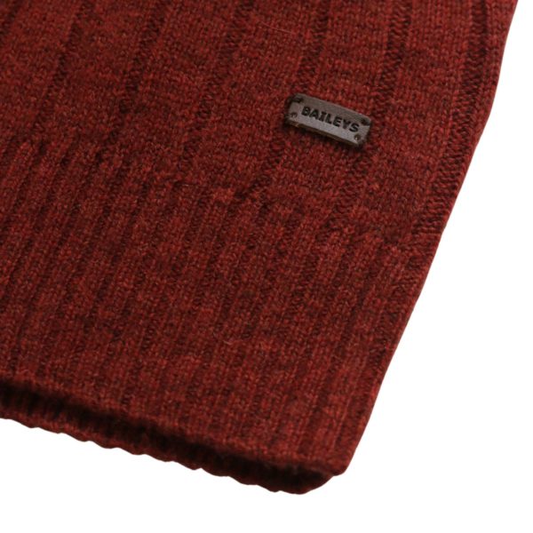 Baileys red jumper close up 2