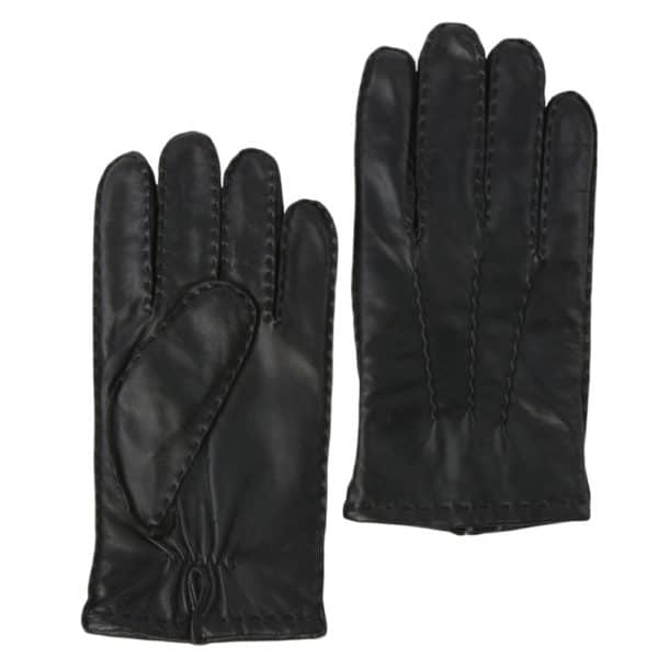 Black Leather Gloves 710