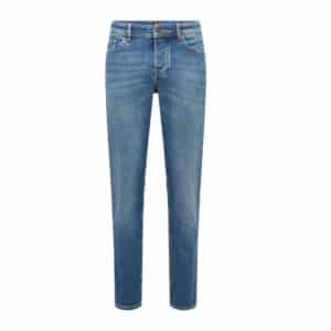 BOSS ORANGE DELAWARE SLIM FIT DARK BLUE SUPER STRETCH DENIM JEANS |  Menswear Online | Slim-Fit Jeans