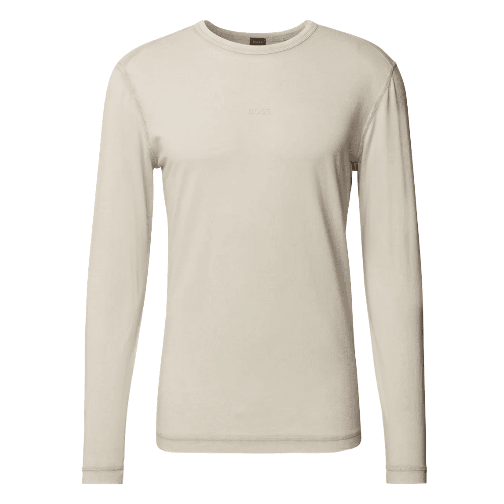 BOSS Tokkslong Sand T Shirt Front