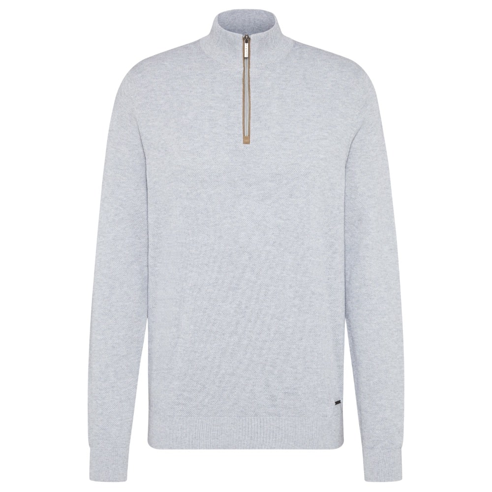 Bugatti Grey Half zip Front