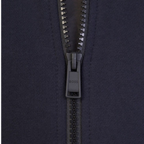 BOSS ZESTART - Felpa con zip - dark blue/blu scuro