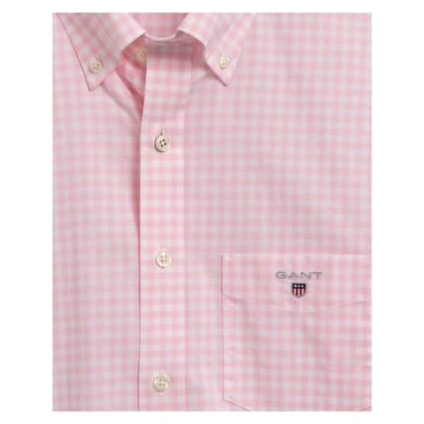 GANT Gingham Pink SS Shirt