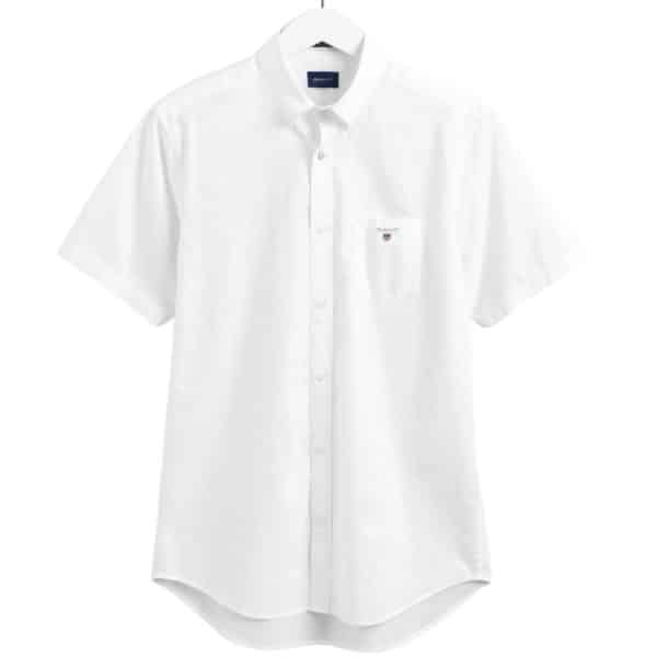 GANT White Broadcloth SS Shirt Front