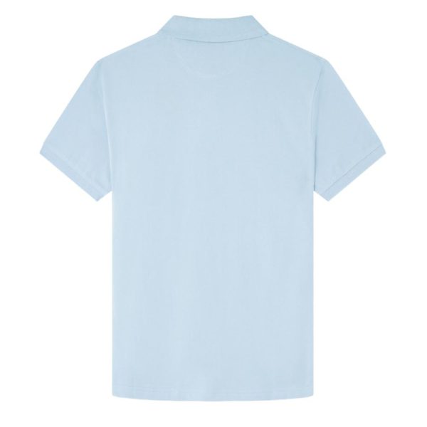 Hackett Chambry Blue Cotton Polo Shirt 2