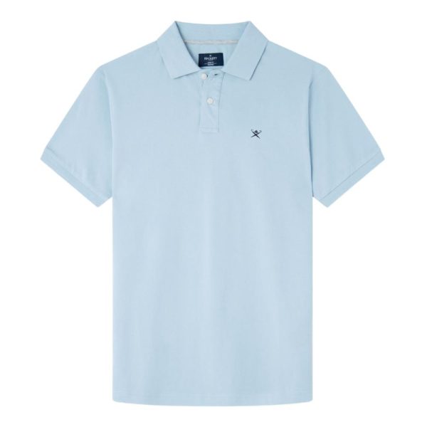 Hackett Chambry Blue Cotton Polo Shirt