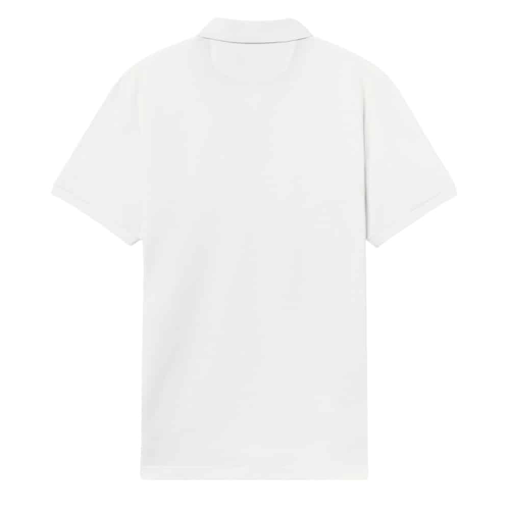 Hackett Optic White Cotton Polo Shirt | Menswear Online