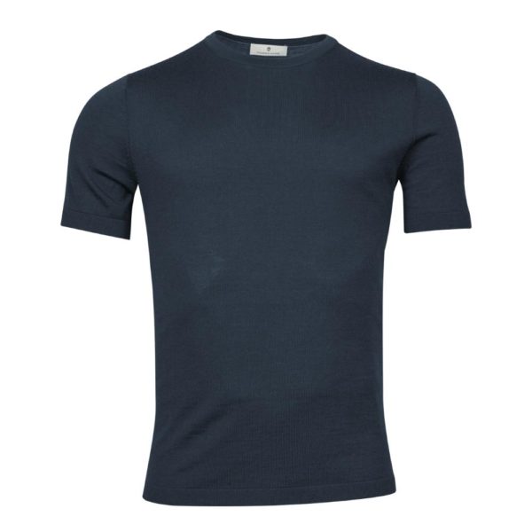 Thomas Maine Knit Blue T Shirt