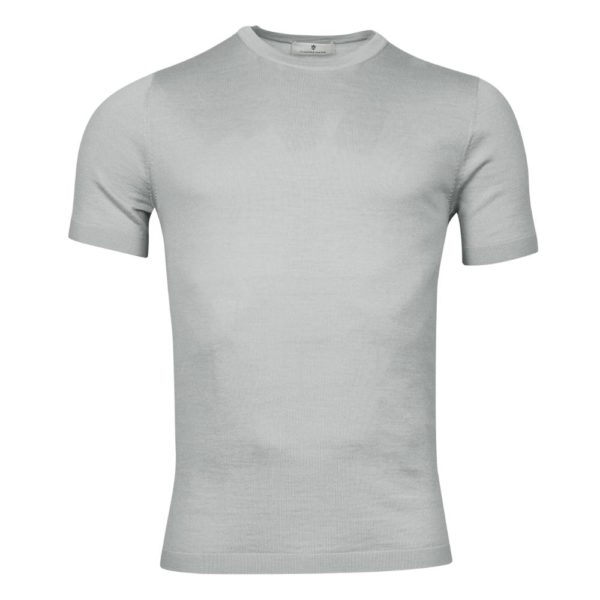Thomas Maine Merino Wool Grey T Shirt