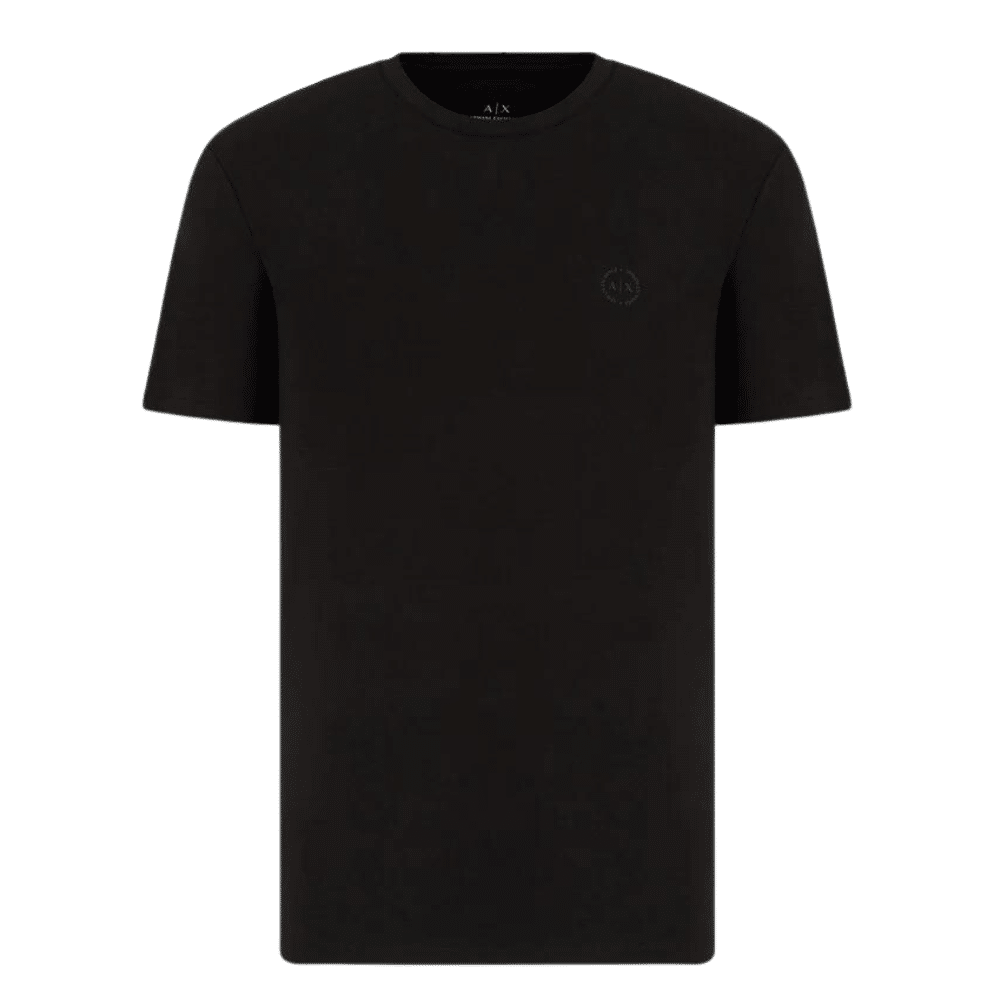 Armani Exchange Black Crewneck T-Shirt