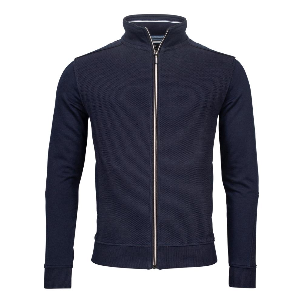Baileys Mesh Full Zip Navy Sweatshirt
