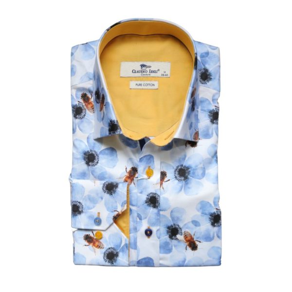 Claudio Lugli Bees Print Shirt 1