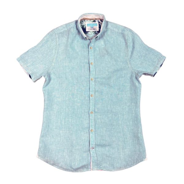 Colours Sons Tropical Linen Short Sleeve Ocean Shirt