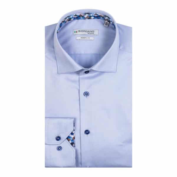 Giordano Maggiore Geometric Trim Blue Shirt