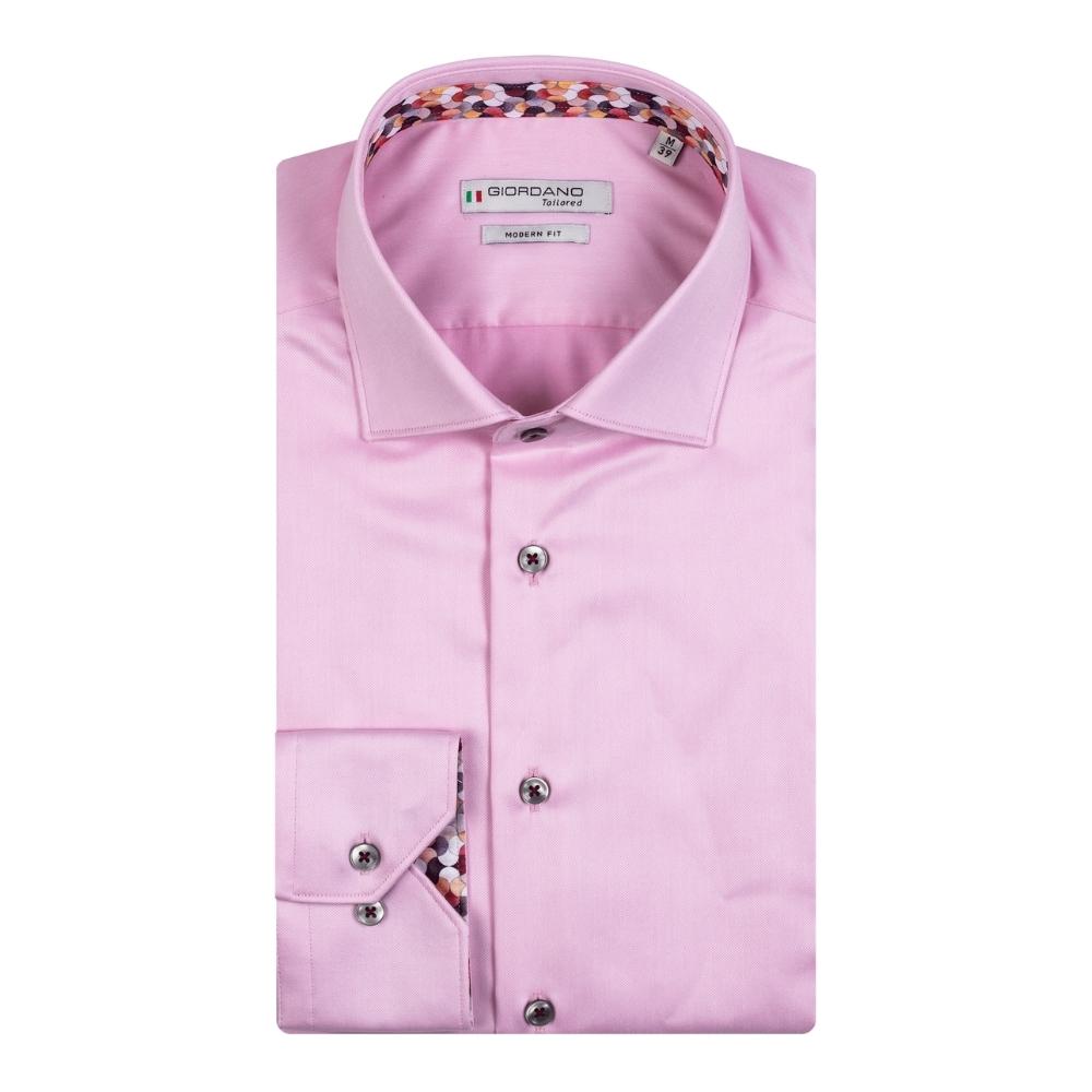 Giordano Maggiore Geometric Trim Pink Shirt