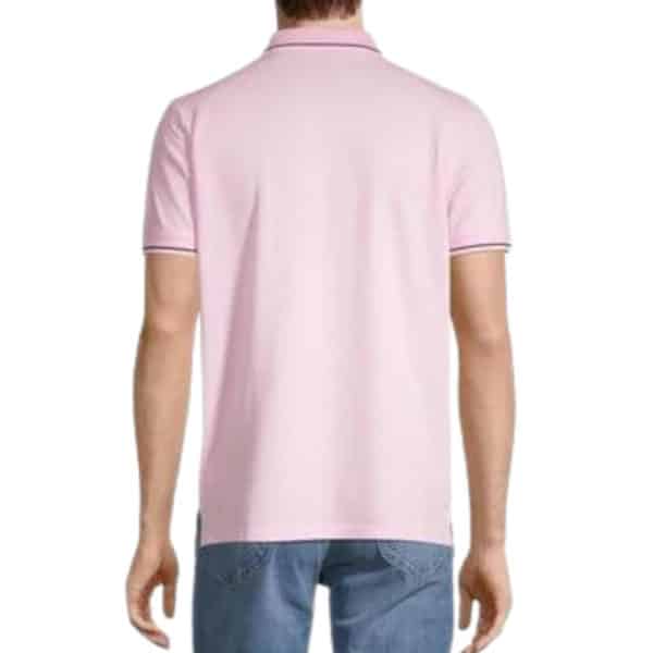 GANT Contrast Pink Polo Rear