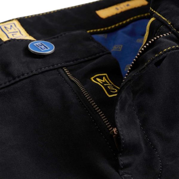 M5 Pima Cotton Five Pocket Black Slim Jeans 3