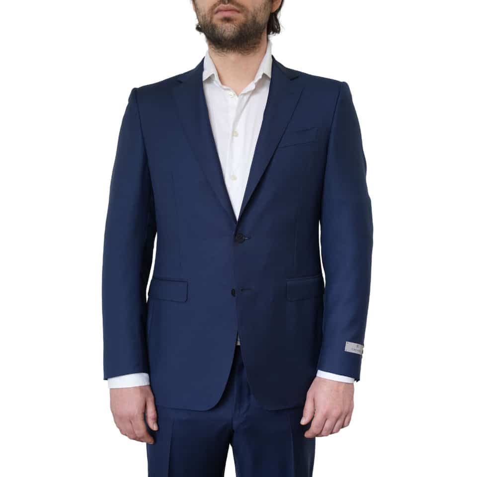 Canali Pure Wool Petrol Blue Suit 4