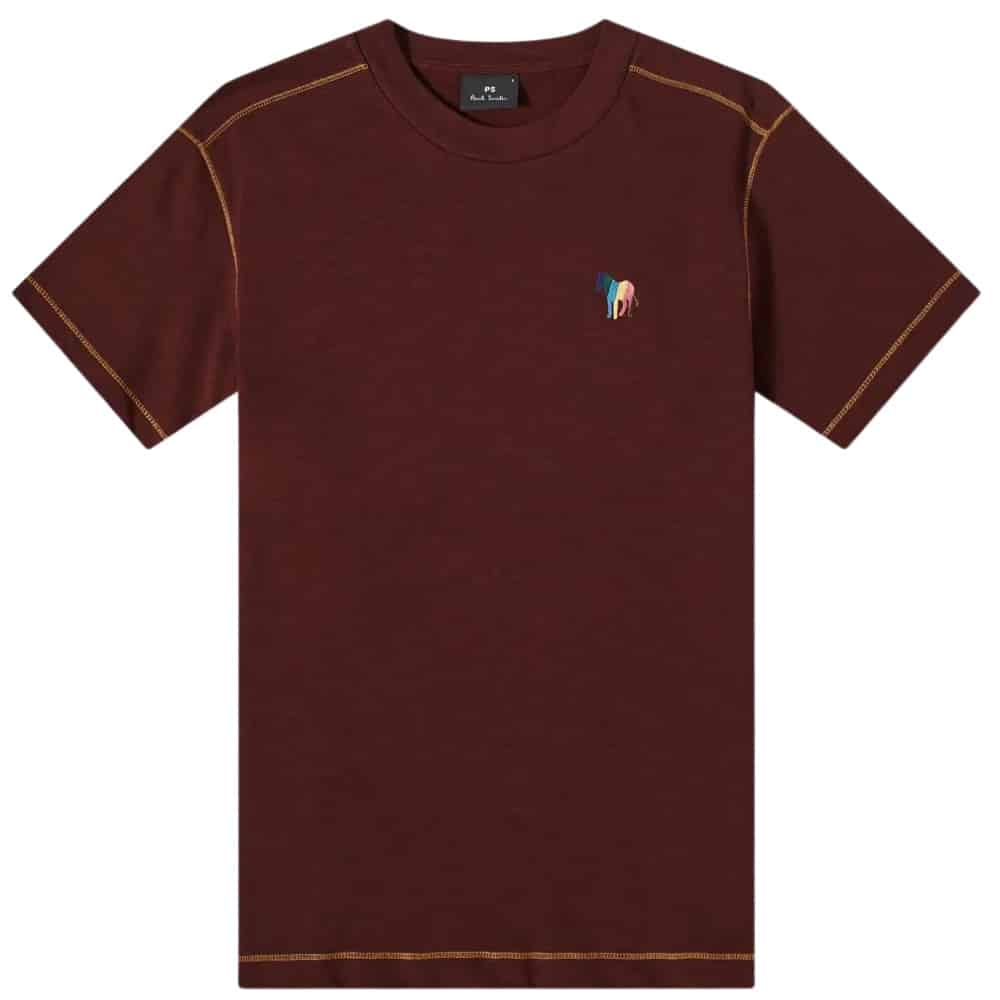 Paul Smith Burgundy T Shirt Front