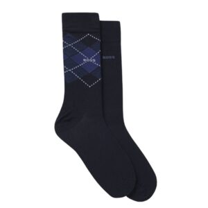 BOSS 2-Pack Navy SOCKS
