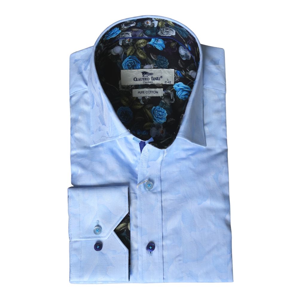 Claudion Lugli pure cotton blue shirt