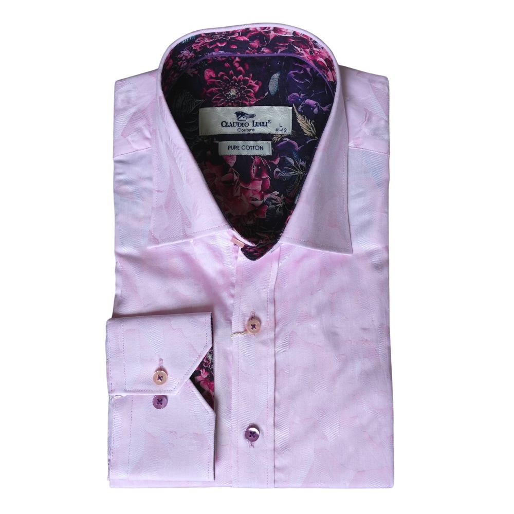 Claudion Lugli pure cotton pink shirt
