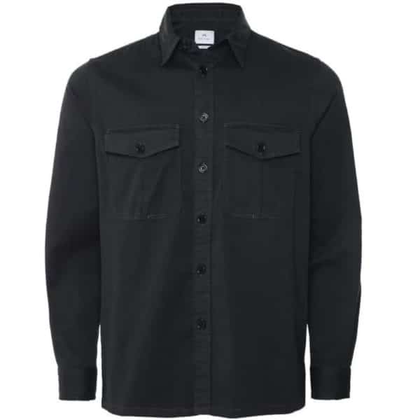 Paul Smith Black Long Sleeve 2 Pocket Casual Overshirt