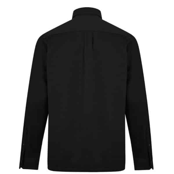 Paul Smith Black Long Sleeve 2 Pocket Casual Overshirt Back View